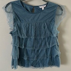 LC Blue Sparkle Blouse